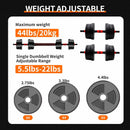 Adjustable Dumbbell & Barbell Set – 5–44 lbs