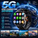 2026 New AI Smartwatch 5G LTE - With Rotary Camera GPS WIFI Sim Card