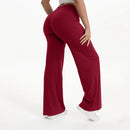 Mid-Waist Straight Leg Yoga Pants with Soft, Barely-There Feel