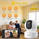 2K Smart WiFi Indoor Security Camera with 360° PTZ & Night Vision