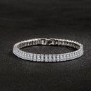 925 Sterling Silver Crystal Bracelet — Elegant Luxury Design for Special Occasions