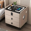 Smart Bedside Table with Wireless Charging & Combination Lock