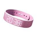 LED Digital Alarm Watch with Vibrating Alarm & Pedometer