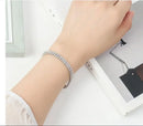 925 Sterling Silver Crystal Bracelet — Elegant Luxury Design for Special Occasions