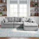 Modern L-Shaped Sectional Sofa Bed