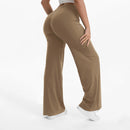 Mid-Waist Straight Leg Yoga Pants with Soft, Barely-There Feel