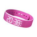 LED Digital Alarm Watch with Vibrating Alarm & Pedometer