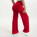 Mid-Waist Straight Leg Yoga Pants with Soft, Barely-There Feel