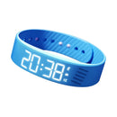 LED Digital Alarm Watch with Vibrating Alarm & Pedometer