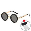 ND9 Round Retro Sunglasses — 9-Level Adjustable Tint & UV Protection