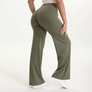 Mid-Waist Straight Leg Yoga Pants with Soft, Barely-There Feel