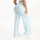 Mid-Waist Straight Leg Yoga Pants with Soft, Barely-There Feel