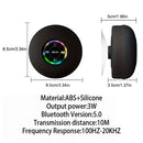 Portable Bluetooth Speaker with LED Lights & IPX4 Water Resistance