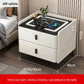 Smart Bedside Table with Wireless Charging & Combination Lock