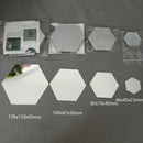3D Hexagon Acrylic Mirror Wall Stickers