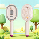 3-in-1 Electric Scalp Massager — Rechargeable Spray & Self-Cleaning Hair Brush