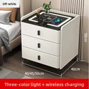 Smart Bedside Table with Wireless Charging & Combination Lock