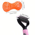 Pet Dematting & Deshedding Comb for Cats & Dogs