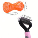 Pet Dematting & Deshedding Comb for Cats & Dogs
