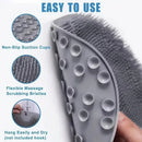 Silicone Foot Scrubber Mat - Exfoliating Shower & Body Wash Brush