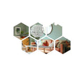 3D Hexagon Acrylic Mirror Wall Stickers