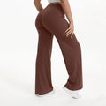 Mid-Waist Straight Leg Yoga Pants with Soft, Barely-There Feel
