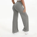 Mid-Waist Straight Leg Yoga Pants with Soft, Barely-There Feel
