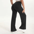 Mid-Waist Straight Leg Yoga Pants with Soft, Barely-There Feel