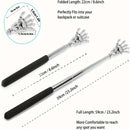 Adjustable Stainless Steel Back Scratcher — Retractable Claw for Easy Reach & Relief