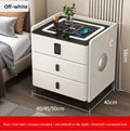 Smart Bedside Table with Wireless Charging & Combination Lock