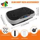 Vibration Plate Exercise Machine with Bluetooth & Resistance Bands