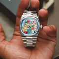 Retro Square Stainless Steel Quartz Watch