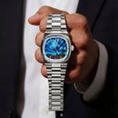 Retro Square Stainless Steel Quartz Watch