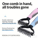 Pet Dematting & Deshedding Comb for Cats & Dogs