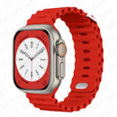 Ocean Style Silicone Watch Band for Apple Watch