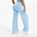 Mid-Waist Straight Leg Yoga Pants with Soft, Barely-There Feel