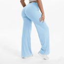 Mid-Waist Straight Leg Yoga Pants with Soft, Barely-There Feel