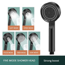 5-Mode High-Pressure Shower Head — Water-Saving Massage Showerhead