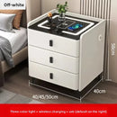 Smart Bedside Table with Wireless Charging & Combination Lock
