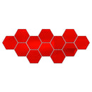 3D Hexagon Acrylic Mirror Wall Stickers