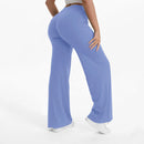 Mid-Waist Straight Leg Yoga Pants with Soft, Barely-There Feel