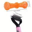 Pet Dematting & Deshedding Comb for Cats & Dogs