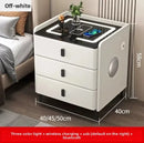 Smart Bedside Table with Wireless Charging & Combination Lock