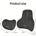 Memory Foam Car Neck & Lumbar Support Cushion — Ergonomic Seat Pillow