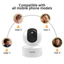 2K Smart WiFi Indoor Security Camera with 360° PTZ & Night Vision