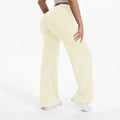 Mid-Waist Straight Leg Yoga Pants with Soft, Barely-There Feel