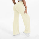 Mid-Waist Straight Leg Yoga Pants with Soft, Barely-There Feel