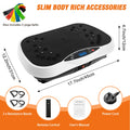 Vibration Plate Exercise Machine with Bluetooth & Resistance Bands