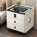 Smart Bedside Table with Wireless Charging & Combination Lock
