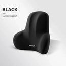 Memory Foam Car Neck & Lumbar Support Cushion — Ergonomic Seat Pillow